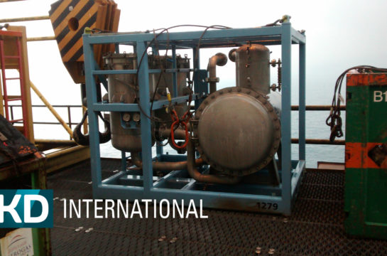 KD International Coalescing Filtration Skid Offshore 545x360 - Deckdrain Separator for E&P Operator